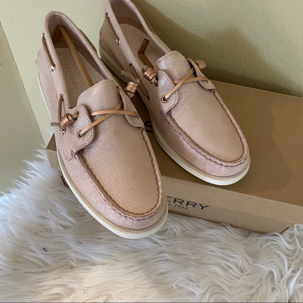 Final sale✨sperry vida brushed metallic boat shoes - Picture 2 of 13